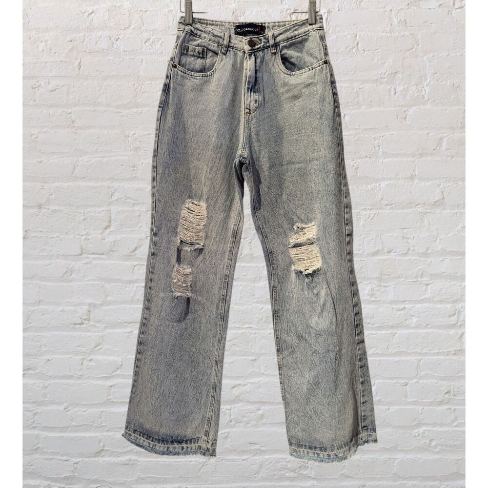 Vintage CJ Casucci high rise/flare leg jeans  Sz S (see measurements)